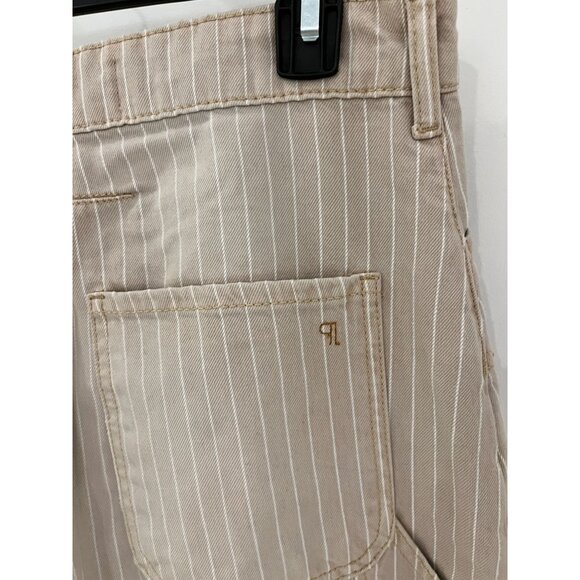 Anthropologie The Kayden Pilcro Carpenter Barrel Pants Stripe Women's Size 28 - Picture 8 of 15